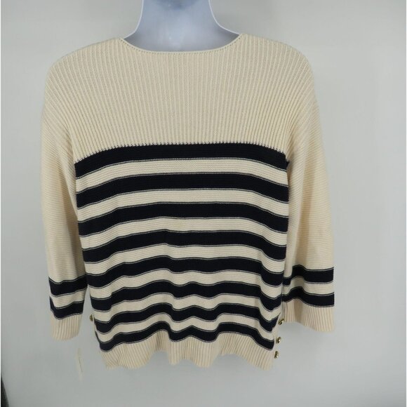 Charter Club Boatneck Pullover Sweater Large NWT $59.50 - Picture 3 of 4